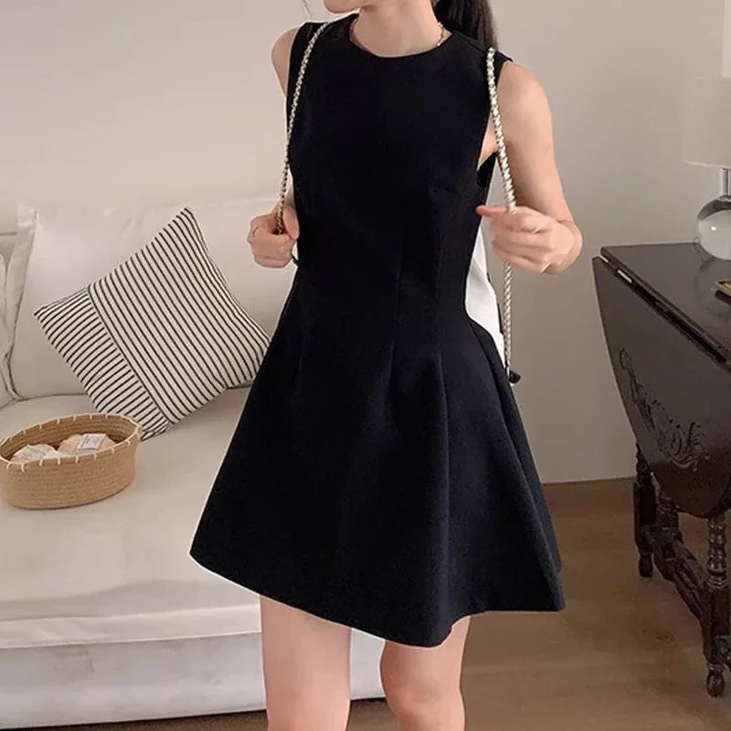 Slimming Sleeveless Dress for Children in Summer 2025 A New Design with A Unique and Niche French Style Petite and Elegant Dress