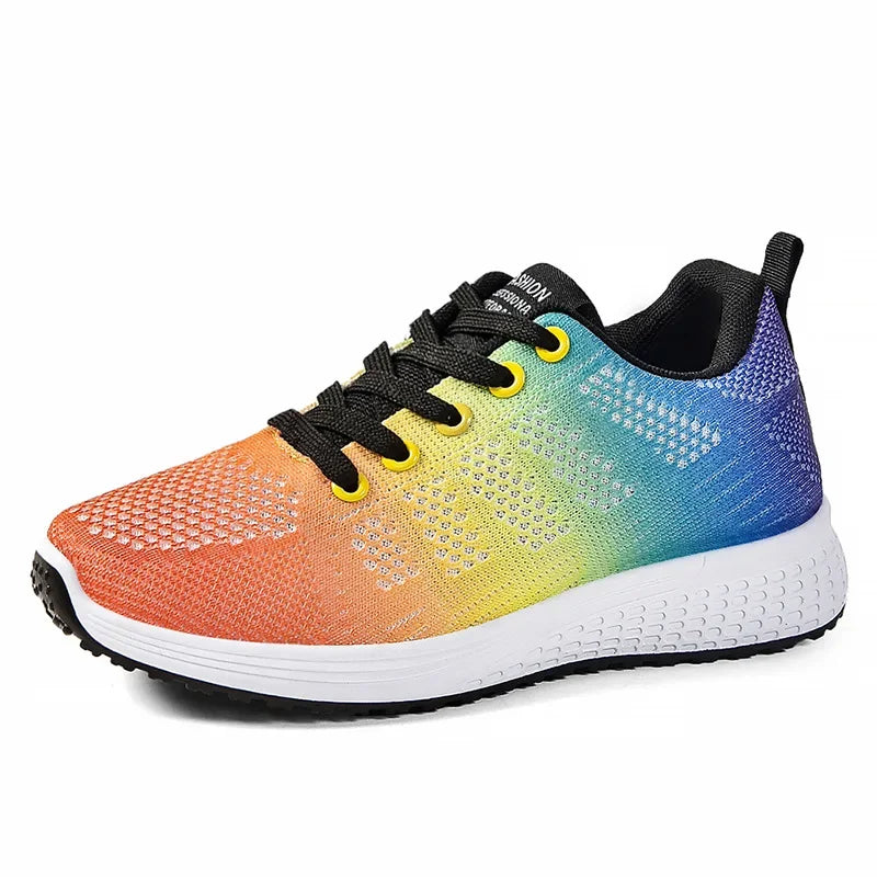 2025 Spring New Fashion Women's Shoes Soft Walking Flats Non-slip Casual Sport Tennis Shoes Athletic Sneakers for Lady