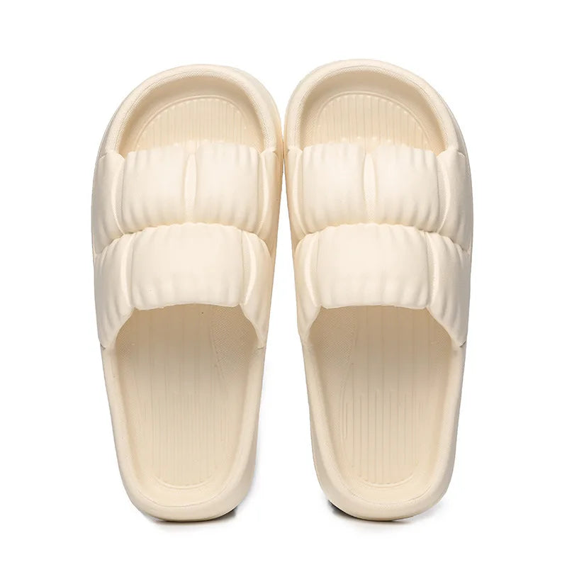 Soft Bottom Slippers for Women Home Bathroom Home Bath Non-slip Couple Summer Sandals for Men Summer Beach Wear Comfortable