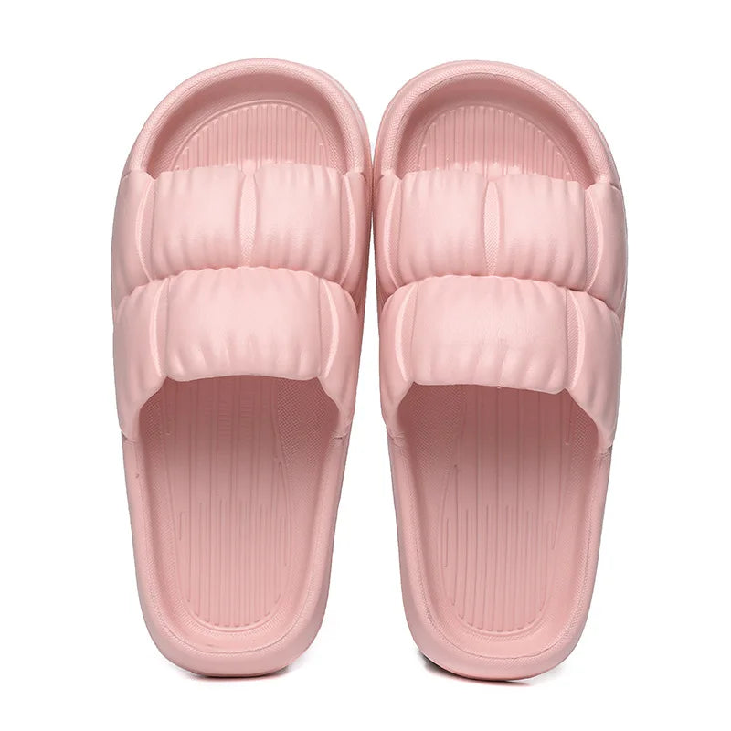 Soft Bottom Slippers for Women Home Bathroom Home Bath Non-slip Couple Summer Sandals for Men Summer Beach Wear Comfortable