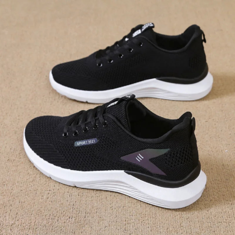 The women's walking shoes have a soft and slip-resistant sole making them perfect for stylish runners.Breathable and comfortable