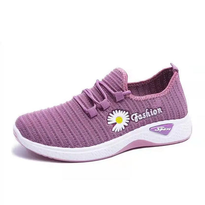 Adult sneakers, women's light running shoes, net shoes, comfortable soft soled sneakers, women's breathable casual single shoes
