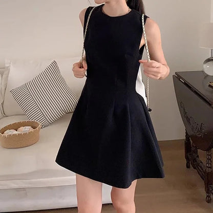 Slimming Sleeveless Dress for Children in Summer 2025 A New Design with A Unique and Niche French Style Petite and Elegant Dress