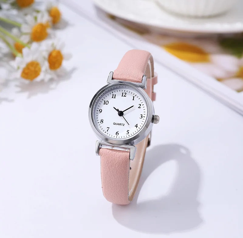 2025 Women Vintage Watches Casual Leather Belt Watch Simple Ladies Small Dial Quartz Wristwatches Luxury Clock Wrist Reloj Mujer