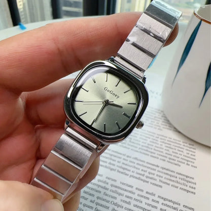 2025 New Luxury Ladies Quartz Watch Fashion Simple Gold Women Stainless Steel Clock Wristwatches Gifts Dropshipping Montre Femme