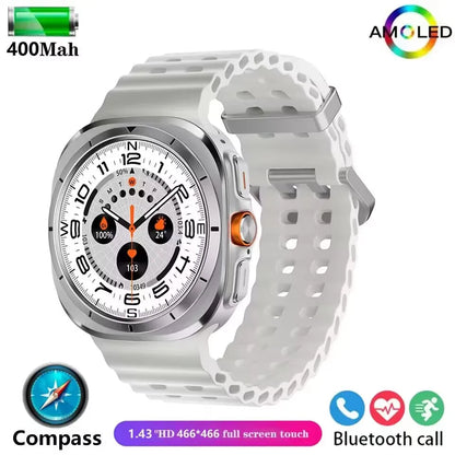 2025 Galaxy Watch 7 Ultra 47mm Smart Watch Bluetooth Call Men GPS NFC 47mm AMOLED Fitness Tracker Health Smartwatch For Samsung