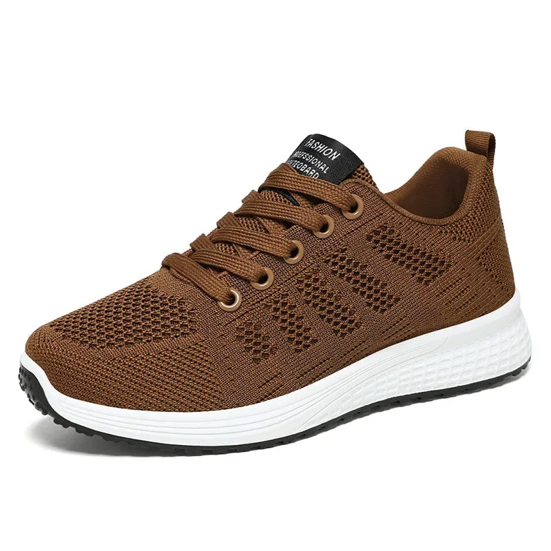 2025 Spring New Fashion Women's Shoes Soft Walking Flats Non-slip Casual Sport Tennis Shoes Athletic Sneakers for Lady