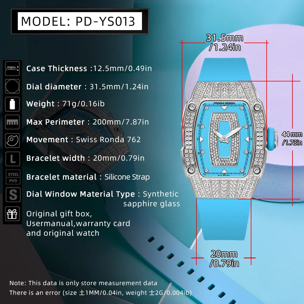 New 2025 PAGANI DESIGN Fashion Women Watch Top Brand Ladies Luxury Creative Steel Women Bracelet Waterproof  Watch Quartz Gift