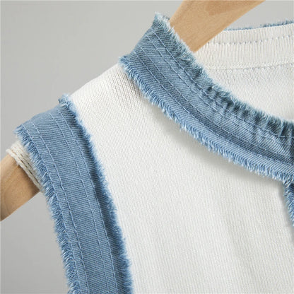 O-Neck Sleeveless Tank Dress for Women 2025 Summer New Slim Fit Mid-Length Knitted  Base Bodycon  Dress