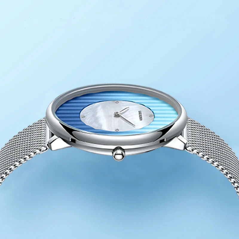 LIGE Fashion Quartz Woman Watch Luxury Ladies Dress Wristwatch Mesh Belt Waterproof Female Watches Girls Clocks Relogio Feminino