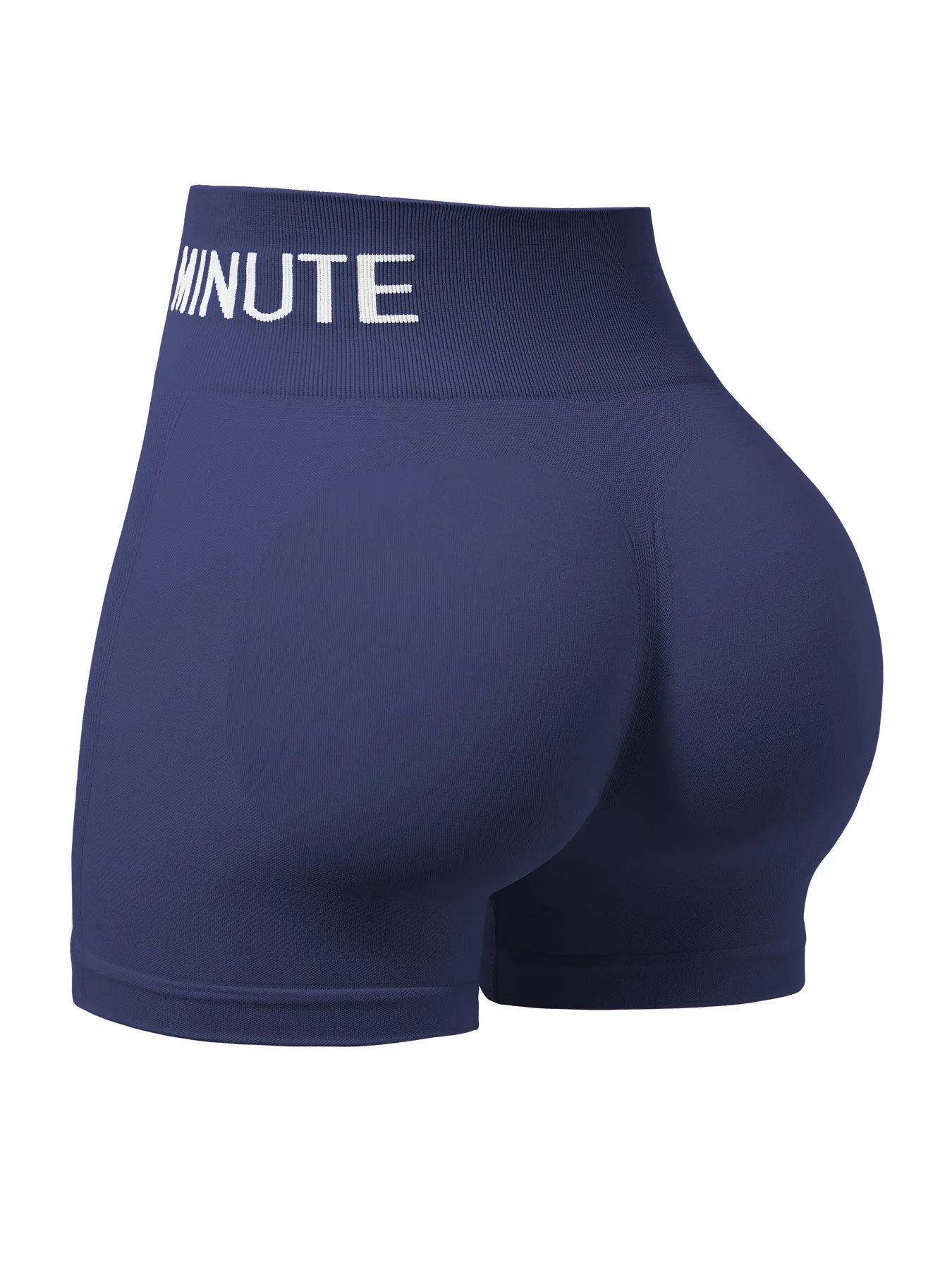 Ladies' seamless, high-elastic three-point fitness letter-shaped shorts, high-waisted peach-buttock sports hip-lifting shorts