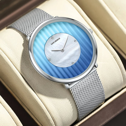 LIGE Fashion Quartz Woman Watch Luxury Ladies Dress Wristwatch Mesh Belt Waterproof Female Watches Girls Clocks Relogio Feminino