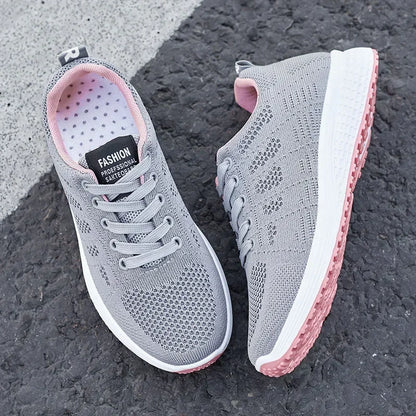 2025 Spring New Fashion Women's Shoes Soft Walking Flats Non-slip Casual Sport Tennis Shoes Athletic Sneakers for Lady