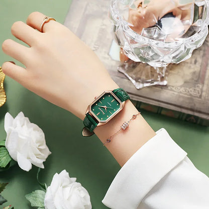 2025 Women Vintage Watches Casual Leather Belt Watch Simple Ladies Small Dial Quartz Wristwatches Luxury Clock Wrist Reloj Mujer