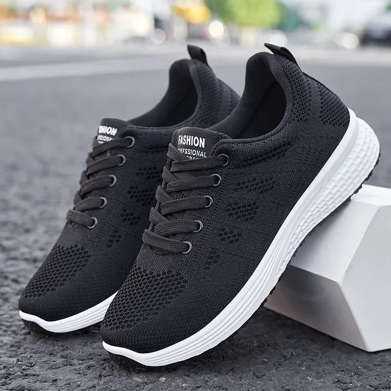 2025 Spring New Fashion Women's Shoes Soft Walking Flats Non-slip Casual Sport Tennis Shoes Athletic Sneakers for Lady