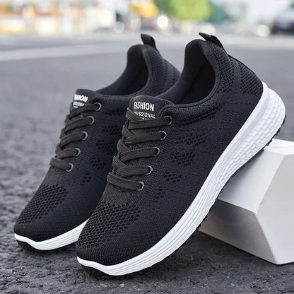 2025 Spring New Fashion Women's Shoes Soft Walking Flats Non-slip Casual Sport Tennis Shoes Athletic Sneakers for Lady