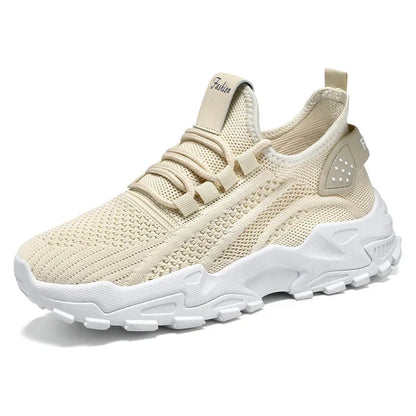 Women's Summer New Running Shoes Breathable Mesh Retro Thick Bottom Dad Casual Sports Shoes Comfortable EVA Insole Polyester Fib