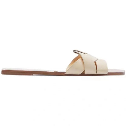 2024 New Fashion Slippers Women Sexy Flat Sandals Casual Ladies Sand Beach Slippers Elegant Fish Mouth Slippers Women