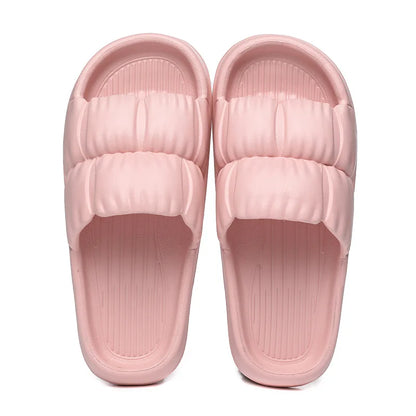 Soft Bottom Slippers for Women Home Bathroom Home Bath Non-slip Couple Summer Sandals for Men Summer Beach Wear Comfortable