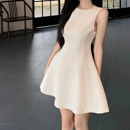 Slimming Sleeveless Dress for Children in Summer 2025 A New Design with A Unique and Niche French Style Petite and Elegant Dress