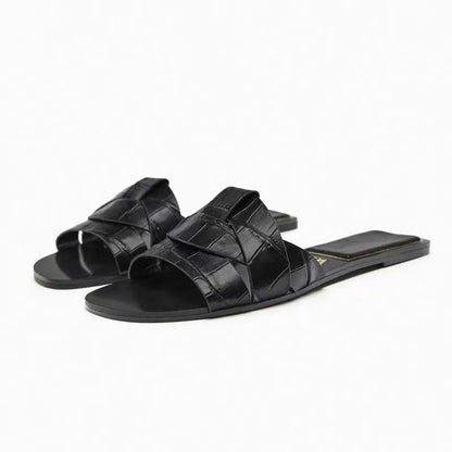 2024 New Fashion Slippers Women Sexy Flat Sandals Casual Ladies Sand Beach Slippers Elegant Fish Mouth Slippers Women