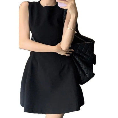 Slimming Sleeveless Dress for Children in Summer 2025 A New Design with A Unique and Niche French Style Petite and Elegant Dress