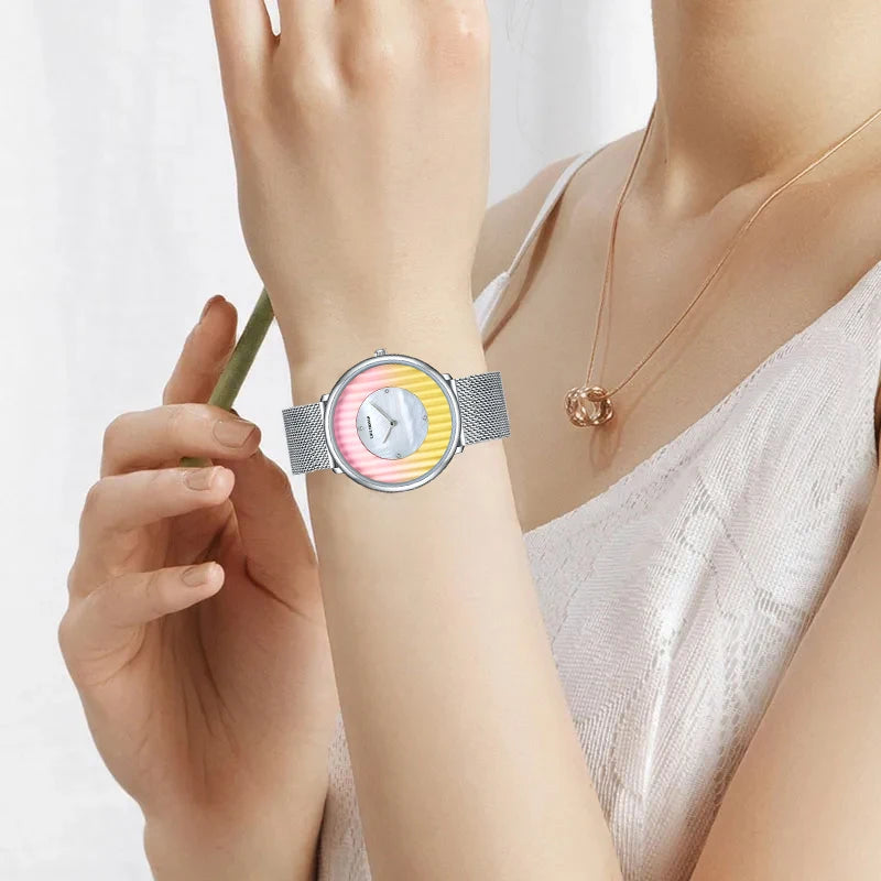 LIGE Fashion Quartz Woman Watch Luxury Ladies Dress Wristwatch Mesh Belt Waterproof Female Watches Girls Clocks Relogio Feminino