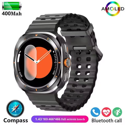 2025 Galaxy Watch 7 Ultra 47mm Smart Watch Bluetooth Call Men GPS NFC 47mm AMOLED Fitness Tracker Health Smartwatch For Samsung
