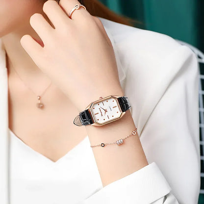 2025 Women Vintage Watches Casual Leather Belt Watch Simple Ladies Small Dial Quartz Wristwatches Luxury Clock Wrist Reloj Mujer