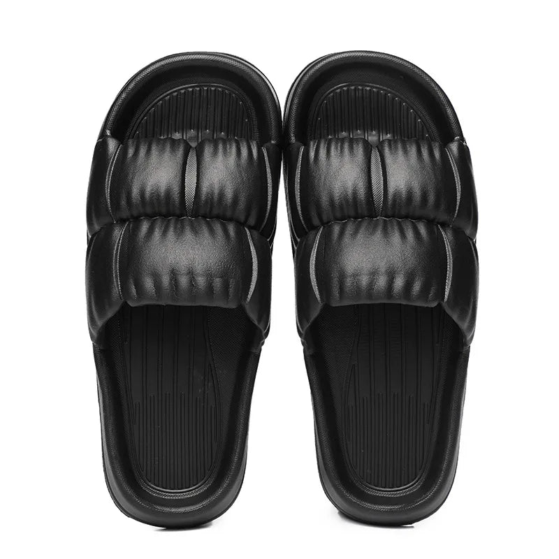 Soft Bottom Slippers for Women Home Bathroom Home Bath Non-slip Couple Summer Sandals for Men Summer Beach Wear Comfortable