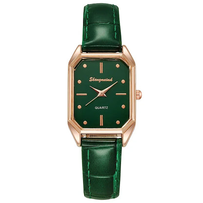 2025 Women Vintage Watches Casual Leather Belt Watch Simple Ladies Small Dial Quartz Wristwatches Luxury Clock Wrist Reloj Mujer