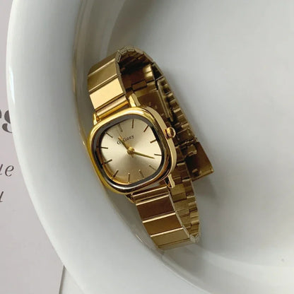 2025 New Luxury Ladies Quartz Watch Fashion Simple Gold Women Stainless Steel Clock Wristwatches Gifts Dropshipping Montre Femme