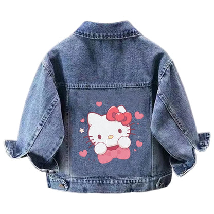 Disney Boys Girls Denim Jacket Children's Minnie Daisy Lightning Mcqueen Cartoon Long Sleeve Fashion Coat Kids Clothes Outerwear